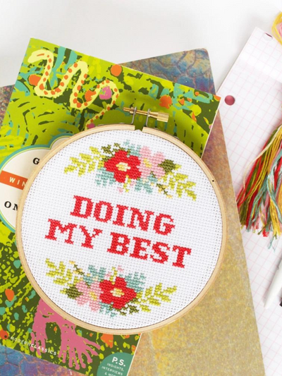 Doing My Best Cross Stitch Kit