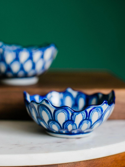 Small Lotus Bowl - Azul