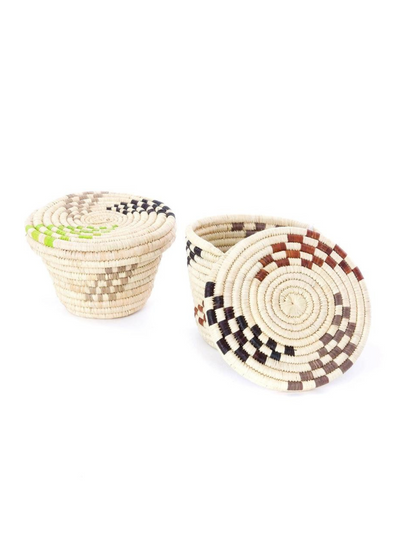 Rwenzori Tiny Trove Basket with Flat Lid