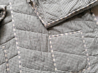 Quilted Reversible Jacket - Japanese Checks Belted