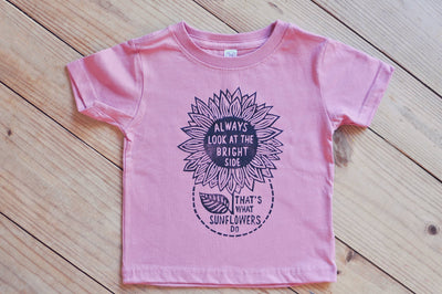 The Sunflower Kids Tee Shirt, Positive Vibes Shirt