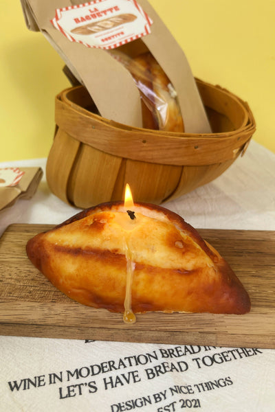 Short French Baguette Candle