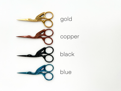 Embroidery stork scissors, small bird scissors