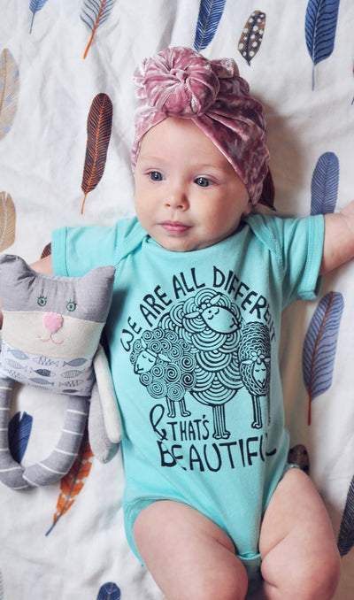 Different is Beautiful Baby Bodysuit Sheep baby onesie