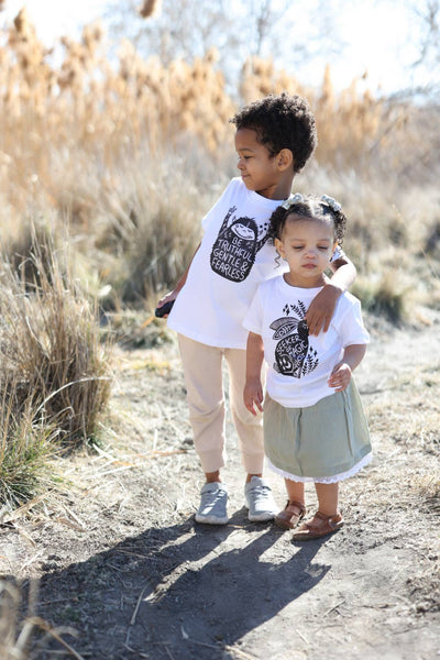 Euphoric Yeti Kids Tee Shirt, Children Boho Clothes