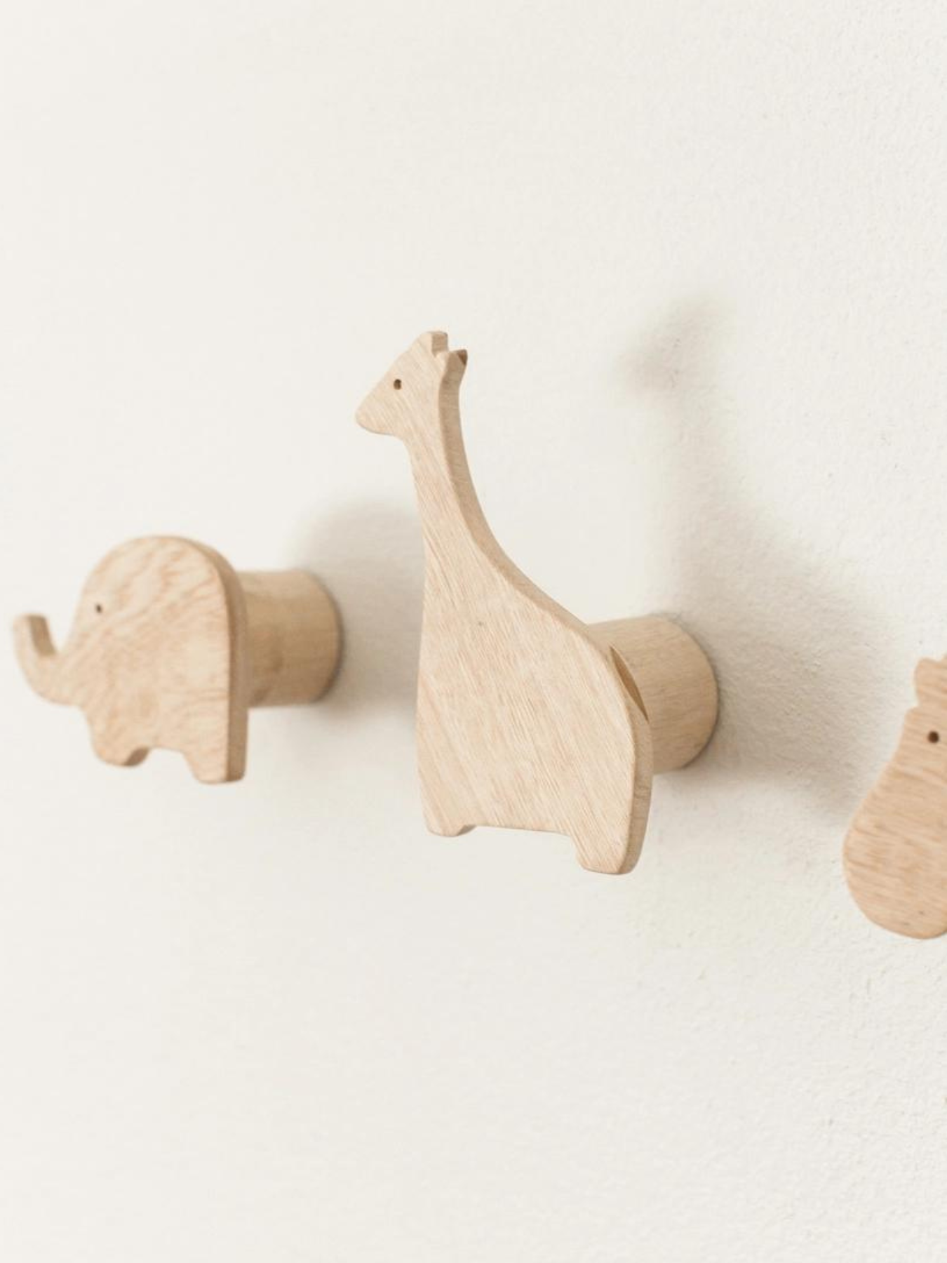 Safari Animal Wall Hooks Set