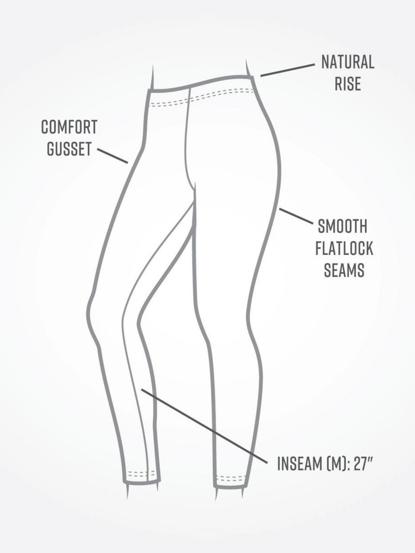 Organic Cotton Base Layer Ankle Leggings