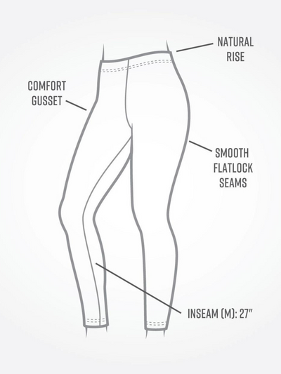 Organic Cotton Base Layer Ankle Leggings