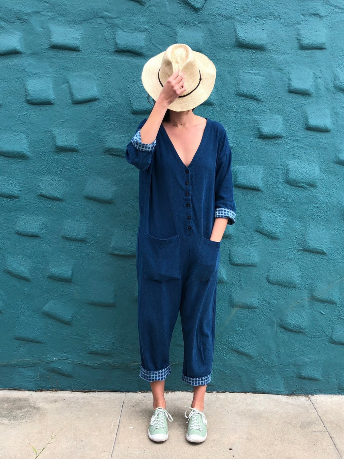 Handspun Indigo Jumpsuit