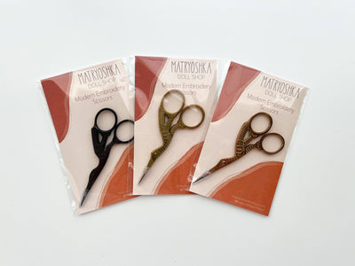 Embroidery stork scissors, small bird scissors