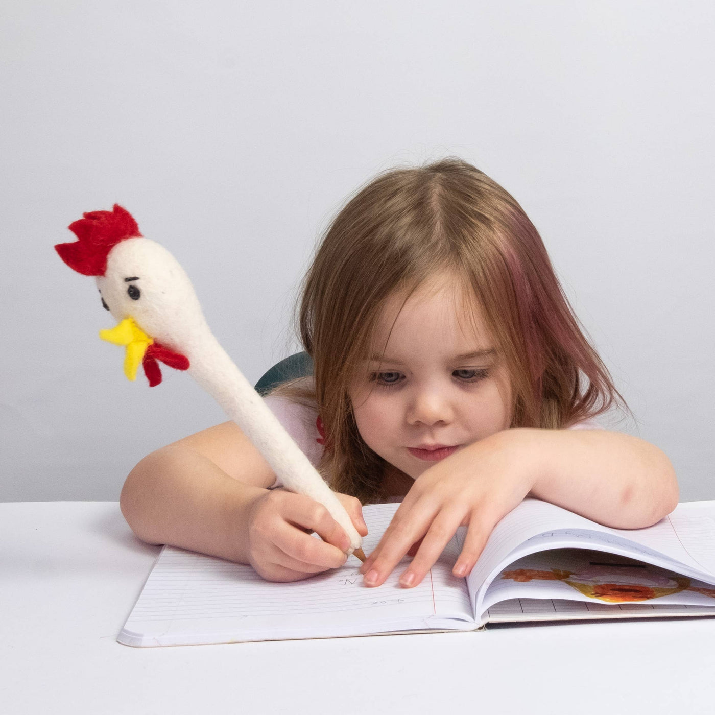 Felt Pencil Topper - Chicken