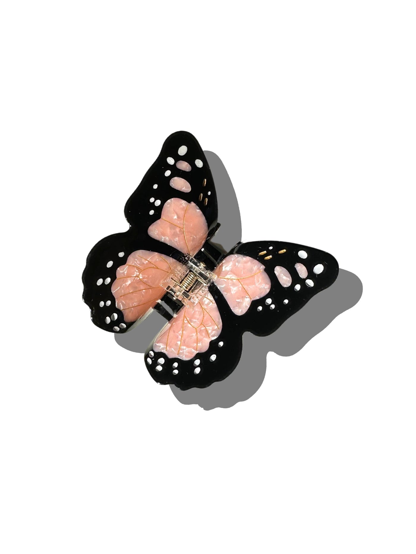 Hand-painted Monarch Butterfly Claw Hair Clip