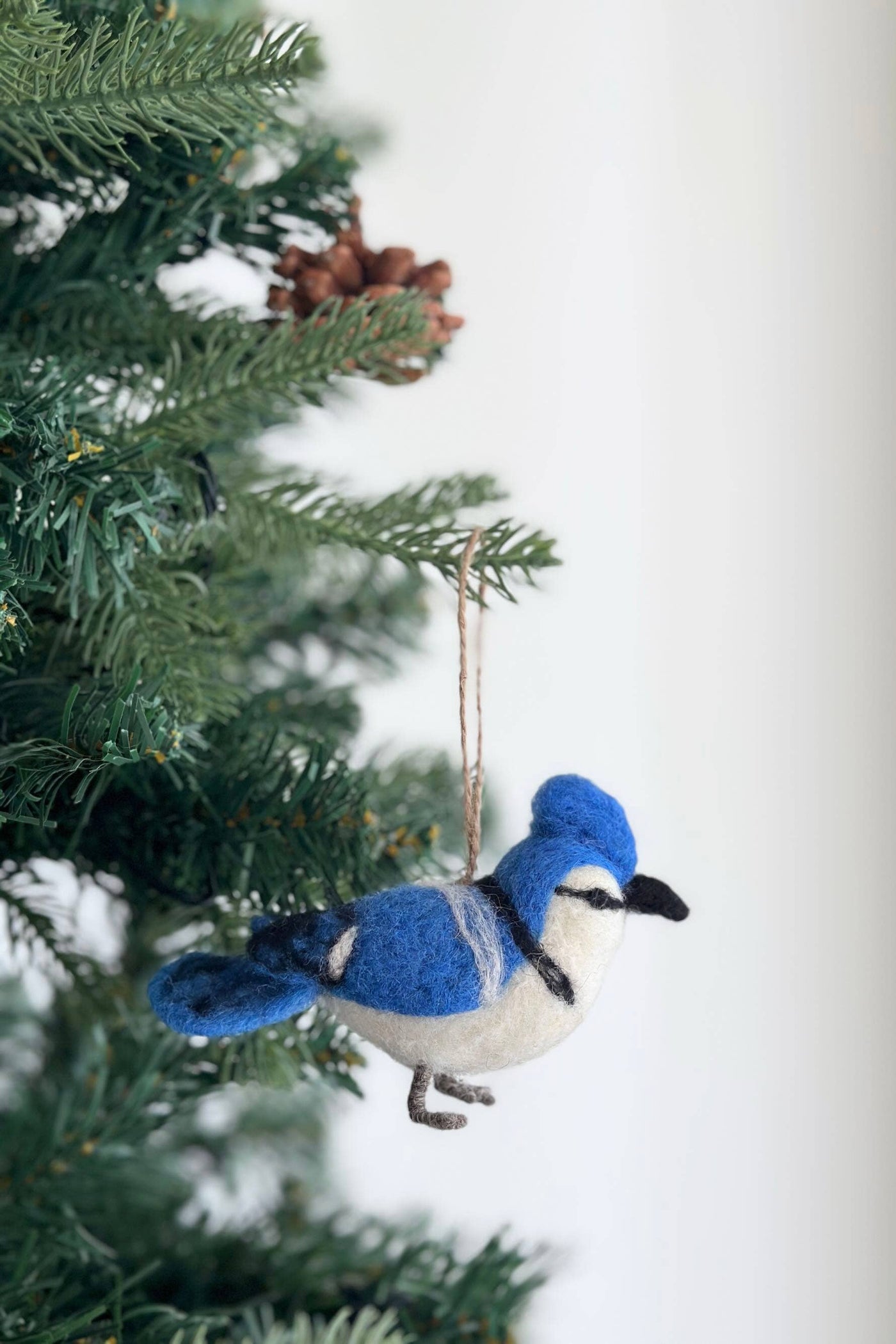 Felt Ornament - Needle Felted Blue Jay