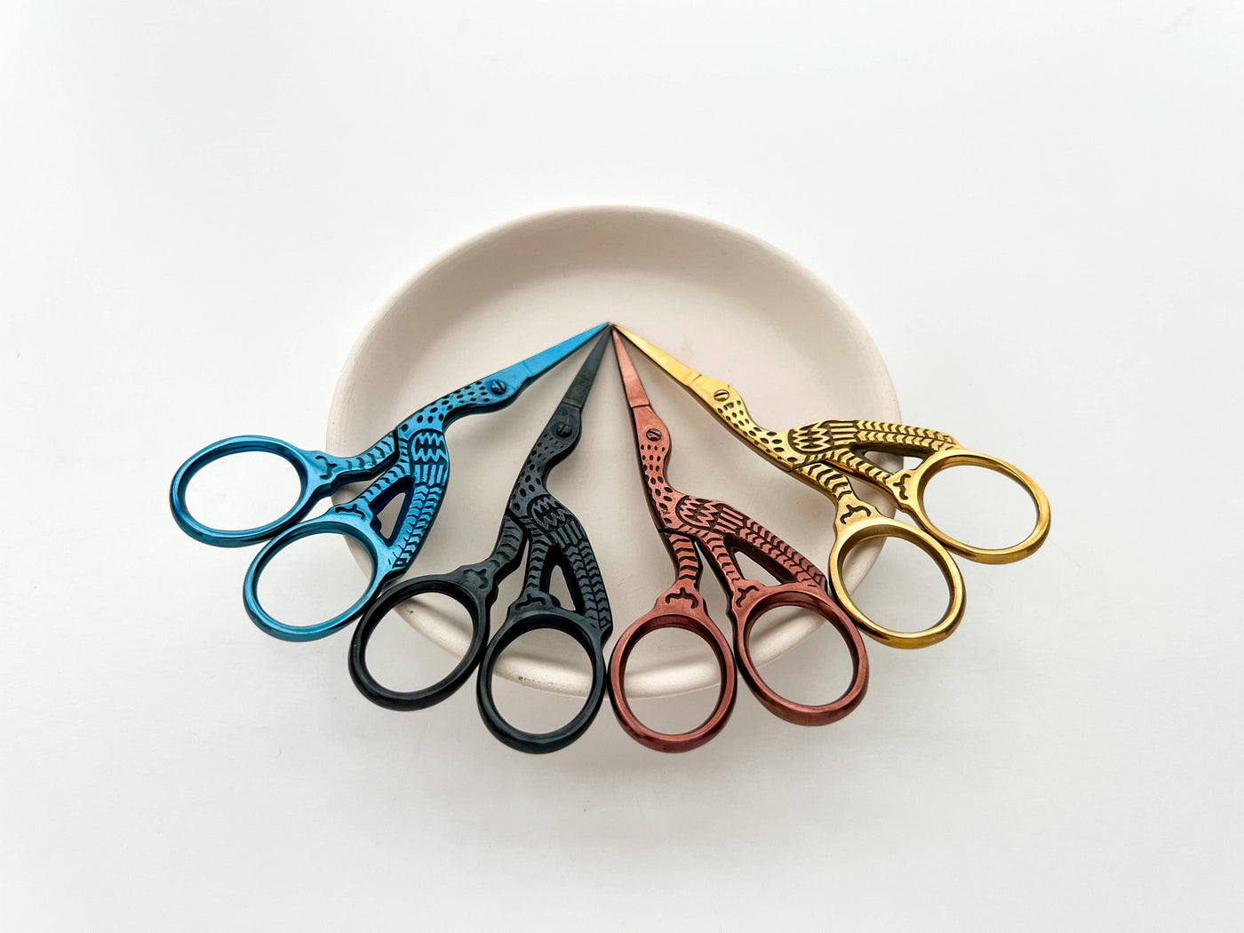 Embroidery stork scissors, small bird scissors