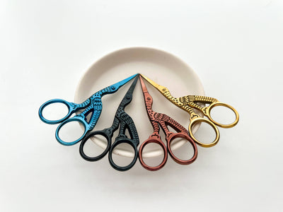 Embroidery stork scissors, small bird scissors