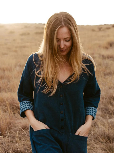 Handspun Indigo Jumpsuit