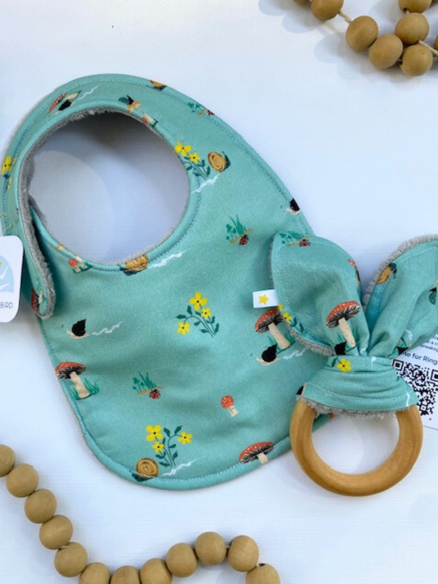 Mushroom Friends Bib