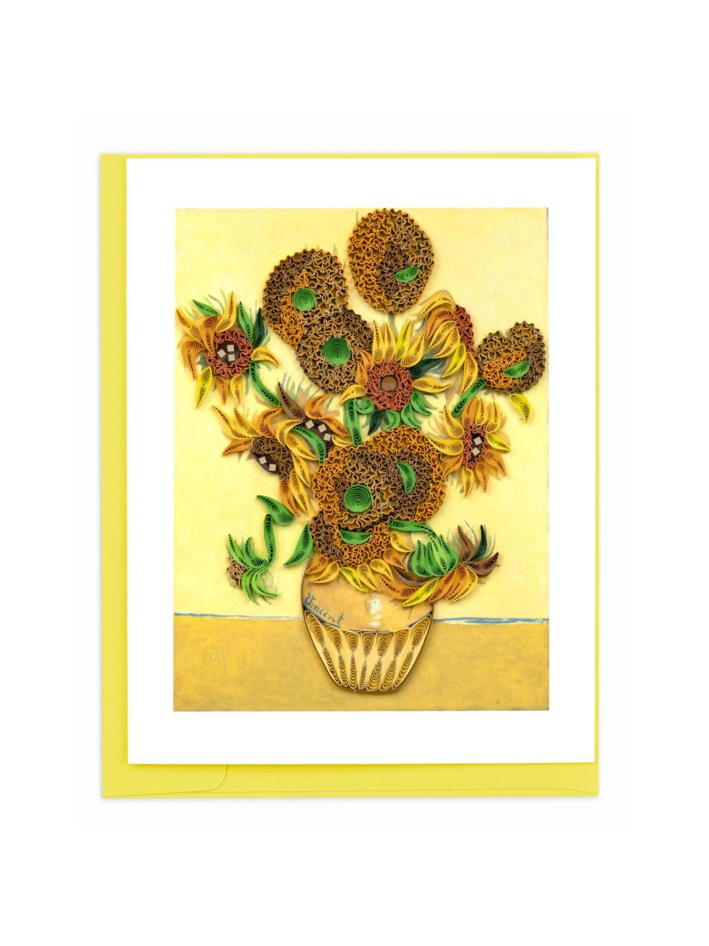 Artist Series: Quilled Sunflowers Van Gogh Greeting Card
