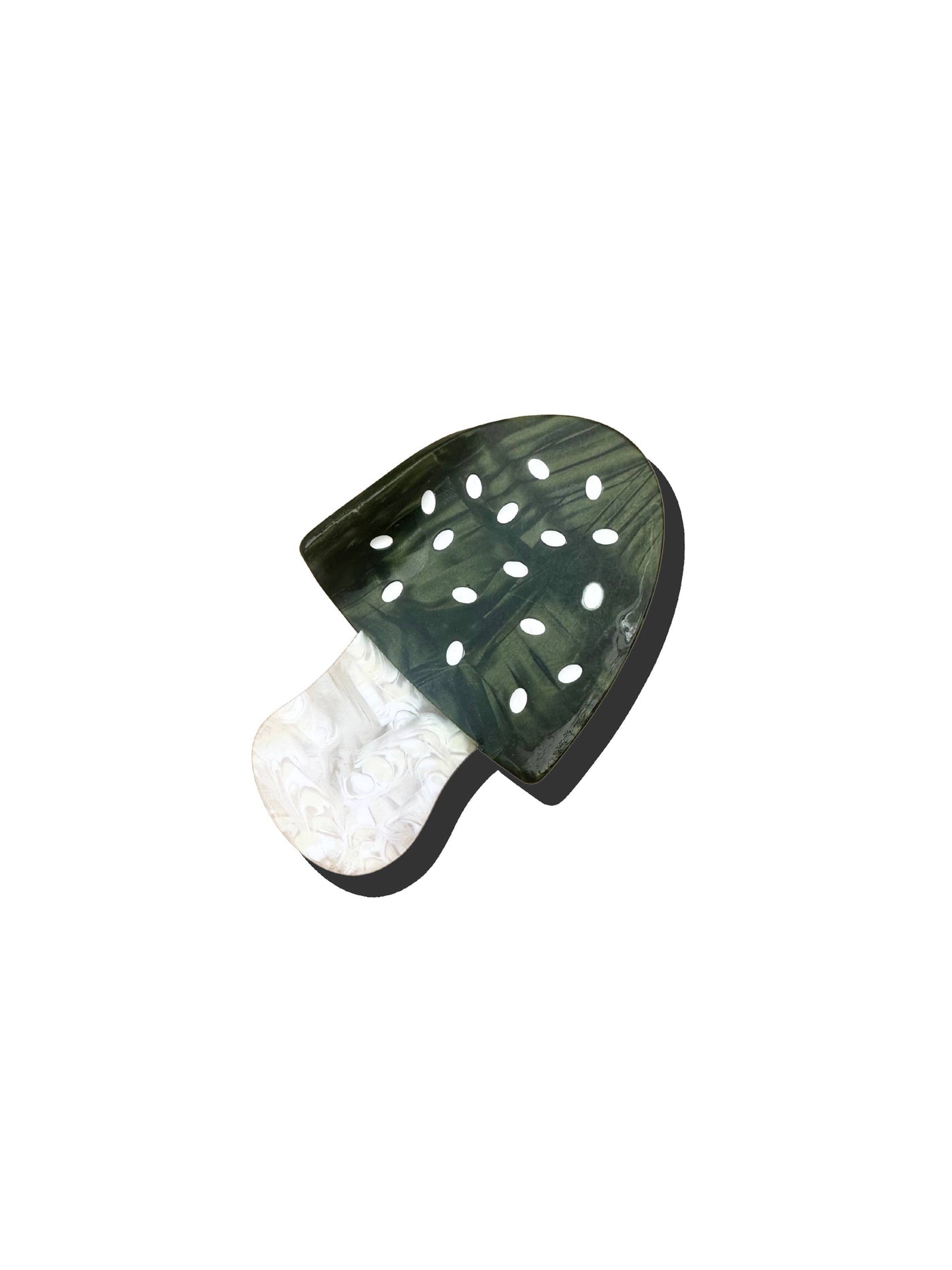 Hand-painted Toadstool Mushroom Claw Hair Clip