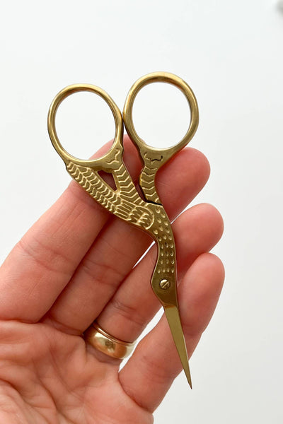 Embroidery stork scissors, small bird scissors