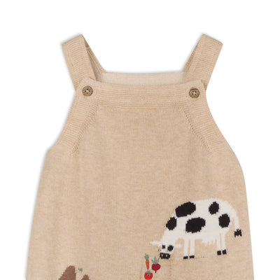 Farm Embroidered Baby Overall Set (Organic Cotton)