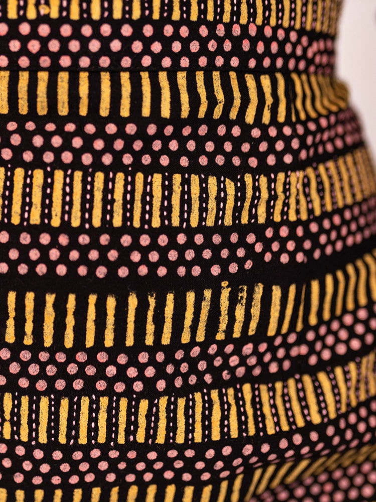 Val Mini Skirt - Yellow Dots + Dashes