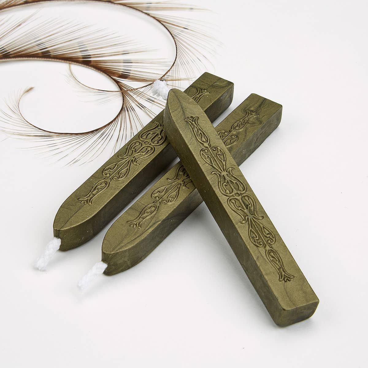 Sealing Wax Sticks with wick - Goldenrod