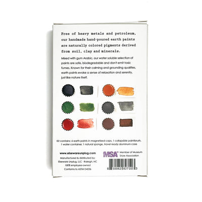 Earth Paints - Handmade - Set of 6 Natural Colors