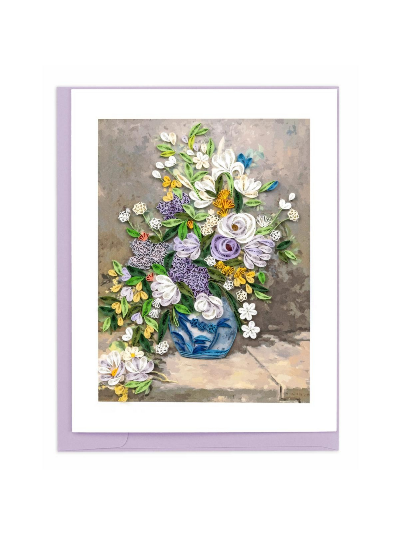 Artist Series: Quilled Spring Bouquet Renoir Greeting Card