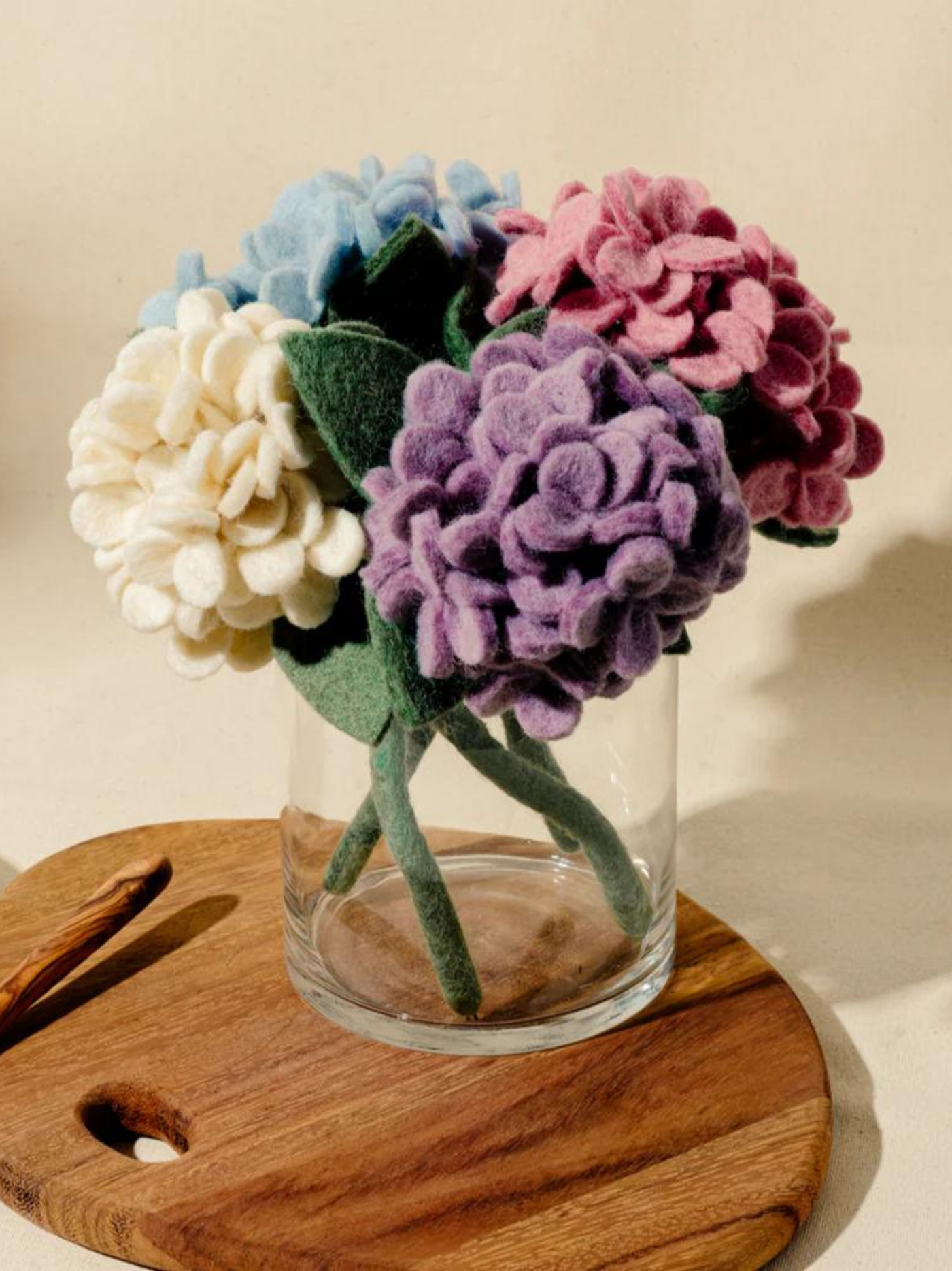 Felt Hydrangea Flower