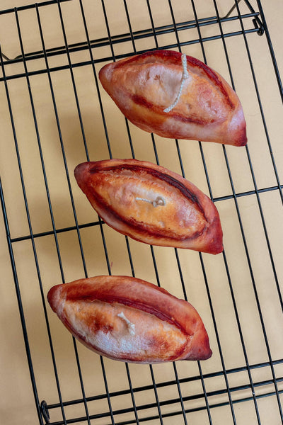 Short French Baguette Candle