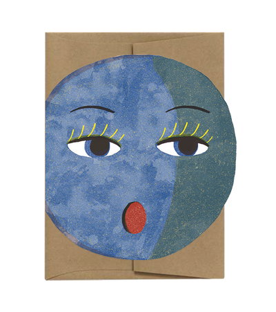 Lune | Moon - Die Cut Card