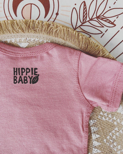 The Sunflower Baby Bodysuit, Hippie Baby outfit.