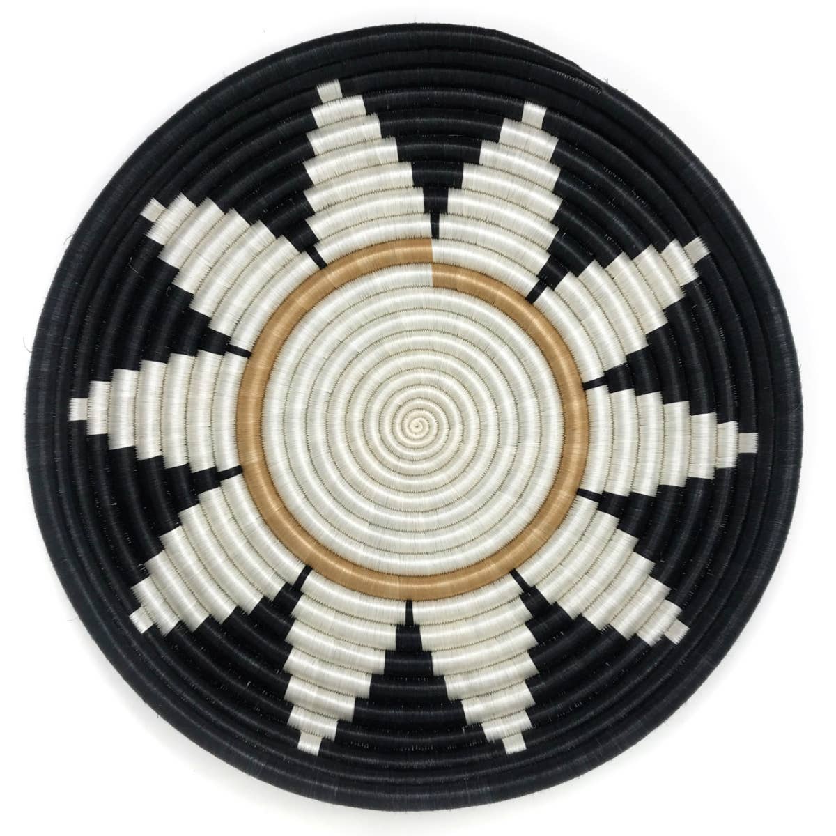 Zuba Woven Bowls: Black - Large
