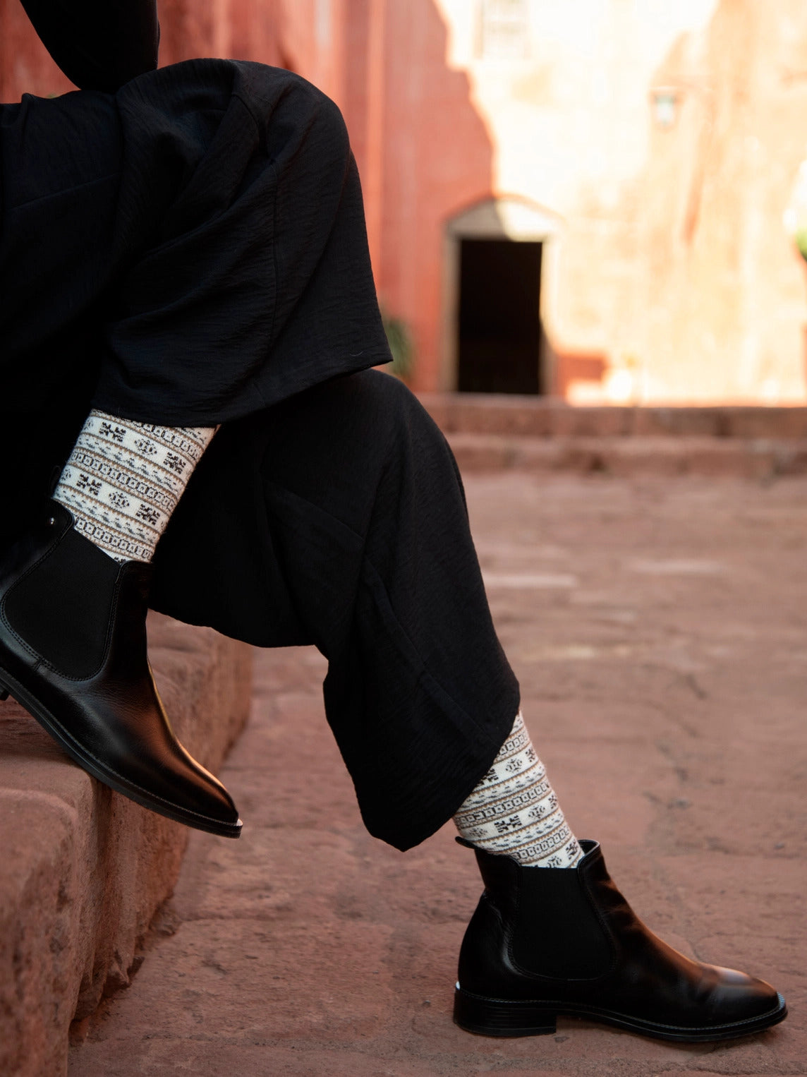 Alpaca Socks - Ethnic Lines