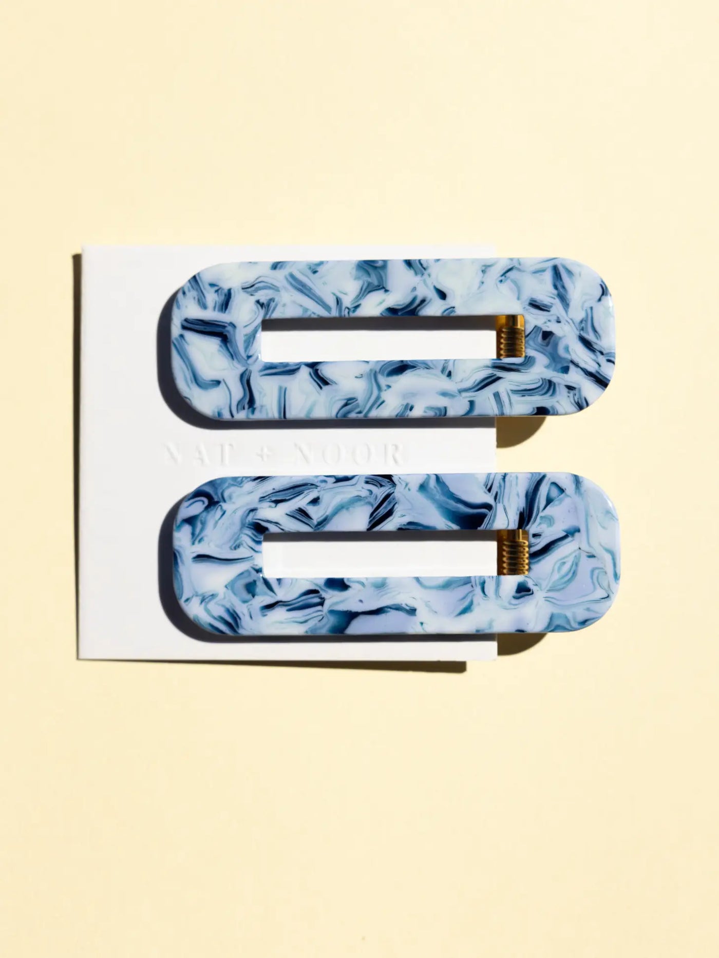 Tortoise Duo In Ocean Hair Clips - Set of 2