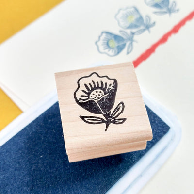 Meadow Flower Rubber Stamp