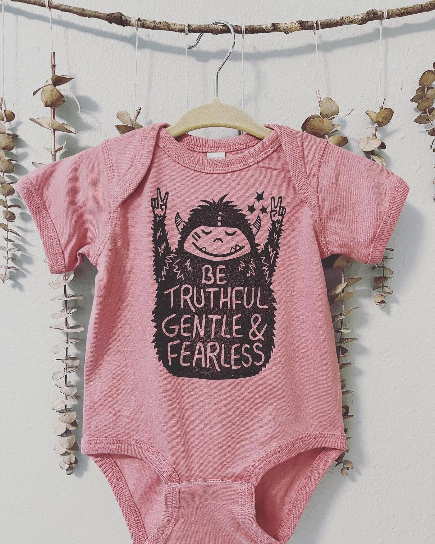 Euphoric Yeti Baby Bodysuit, Hippie baby outfit.