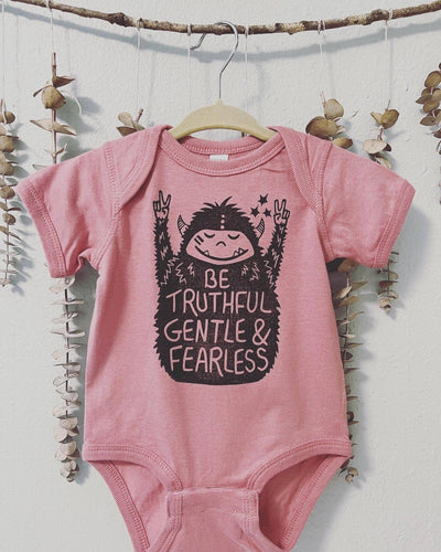Euphoric Yeti Baby Bodysuit, Hippie baby outfit.