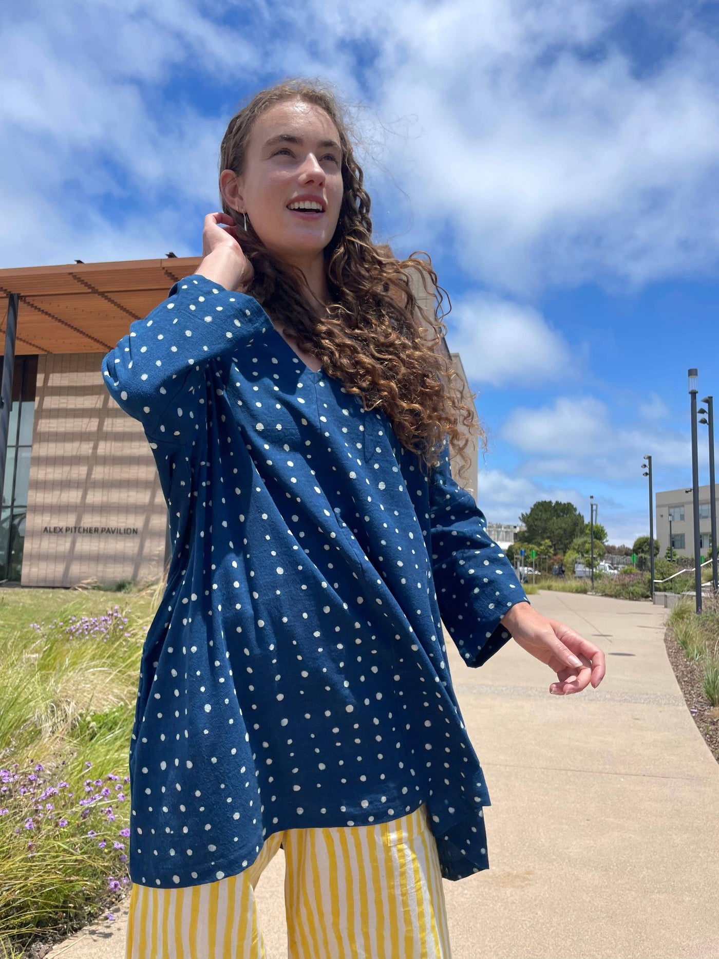Indigo & Dots Dress Tunic Dress