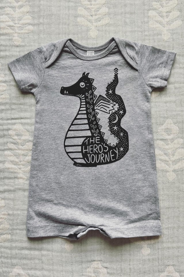 The Hero's Journey Dragon Baby Romper