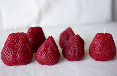 Beeswax Large Strawberry: Set of 2