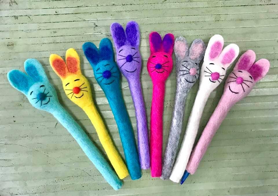 Felt Pencil Topper - Bunny