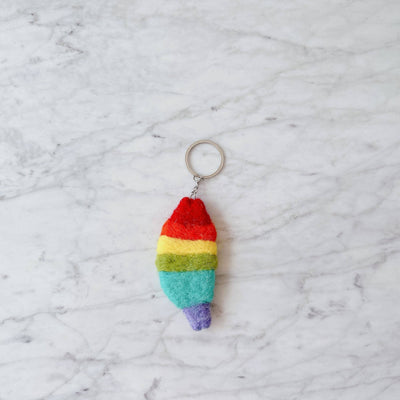 Felt Rainbow Keychain