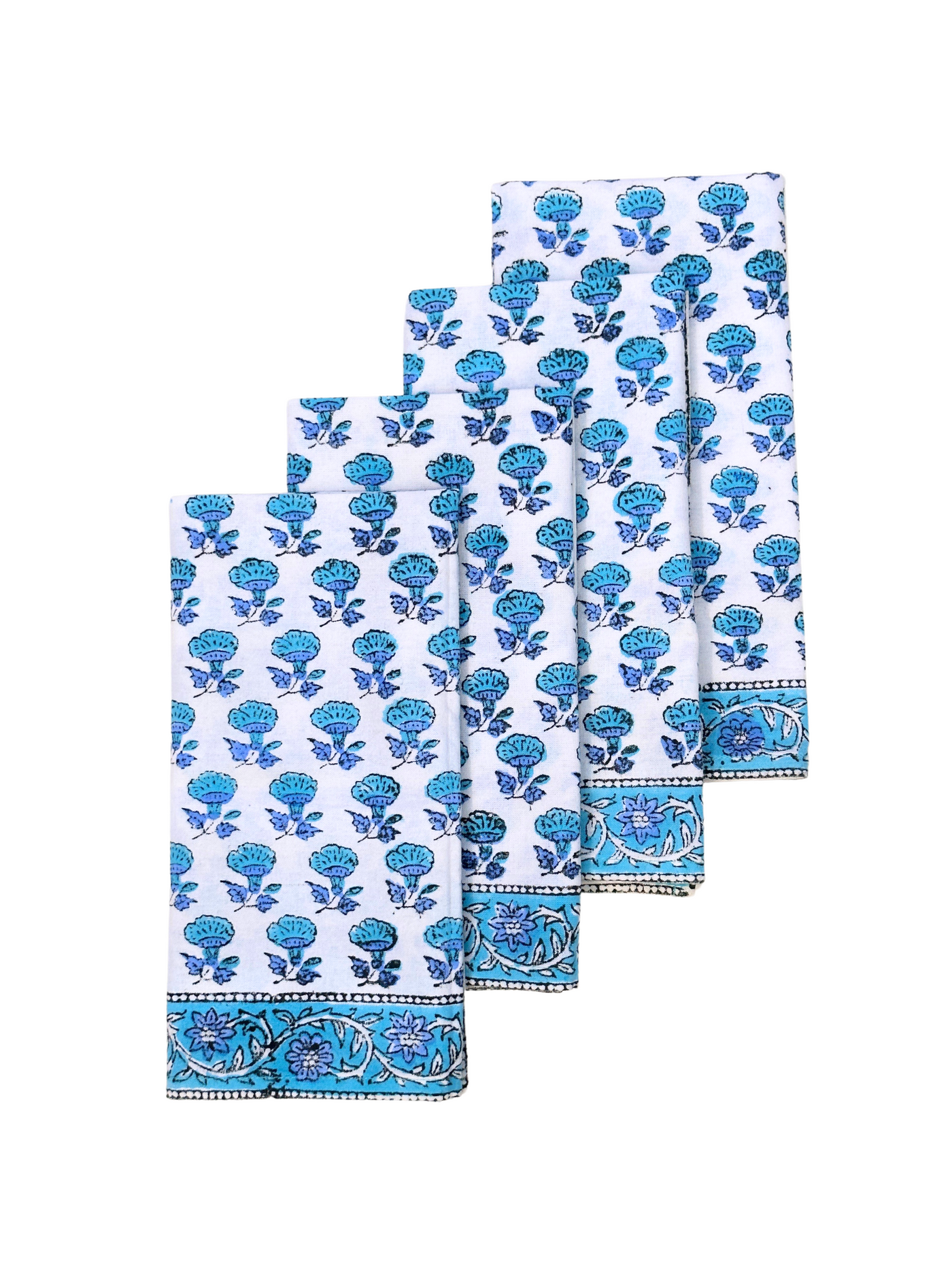 Bluebell Blockprint Napkin Set