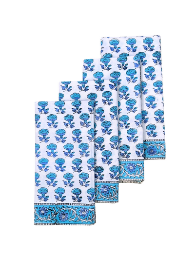 Bluebell Blockprint Napkins