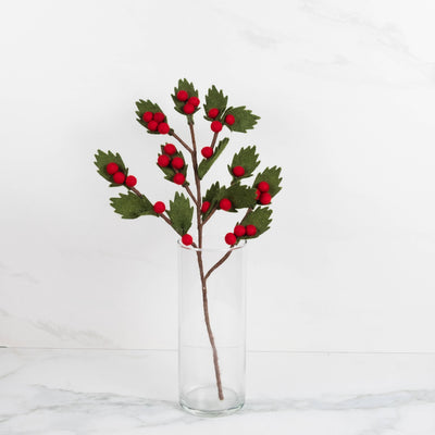 Red and White Berry Stems