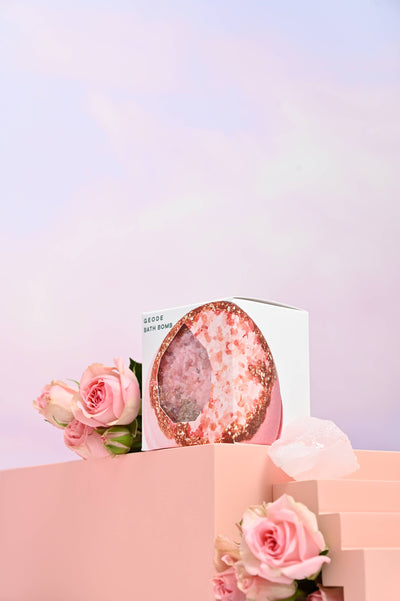 Crystal bath bomb - Rose Quartz