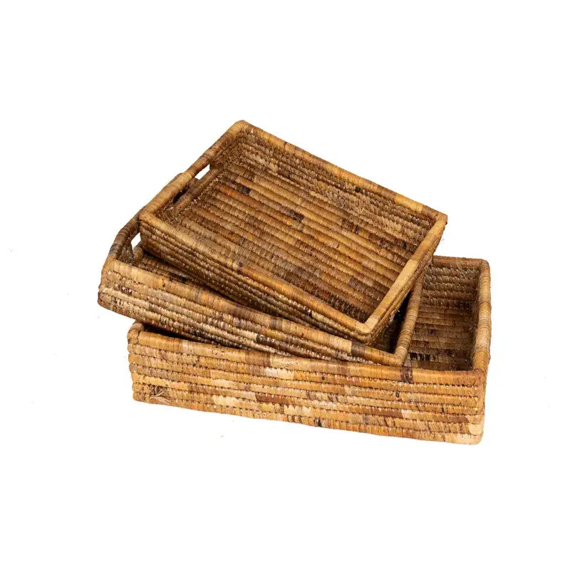 Banana Leaf Nesting Tray - Natural Large