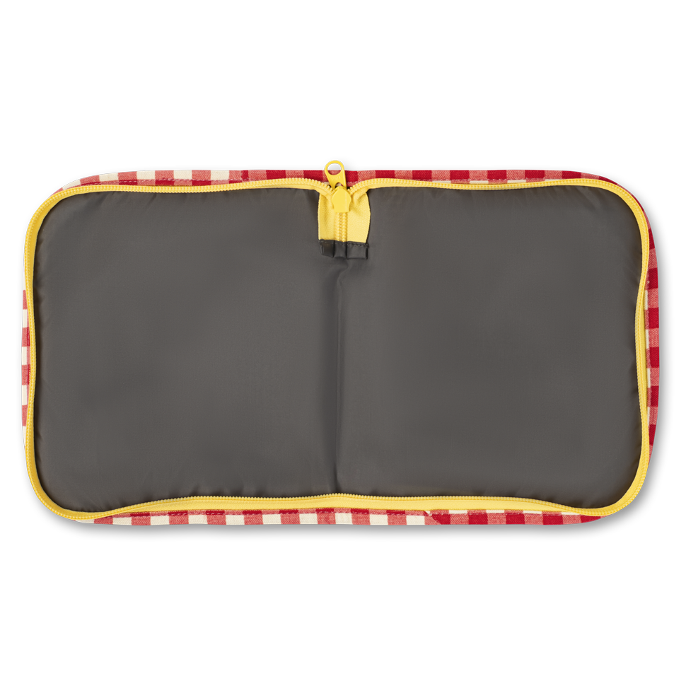 Snack Mat - Gingham Red